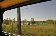 Atravesando las campiñas francesas en tren