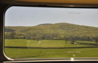 Atravesando las campiñas francesas en tren