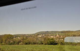 Atravesando las campiñas francesas en tren