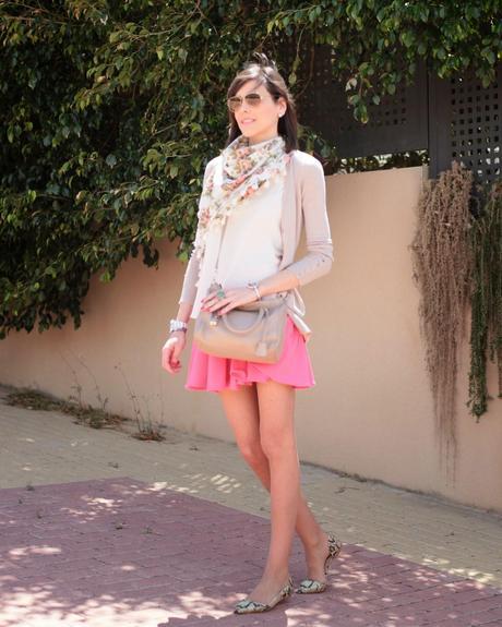Falda rosa H&M