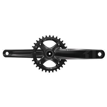 Accede a la tecnología XX1 y X01 a un costo más accesible con el grupo X1 de SRAM Set de platos y bielas serie 1200.