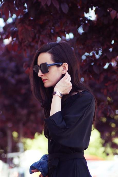 BLACK JUMPSUITJacket: Zara, Jumpsuit: Persun Flats: Zara,...