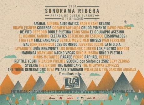 Sonorama Ribera 2014 Anuncia Nuevas Confirmaciones