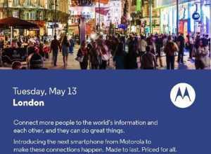 Motorola mostrará su nuevo teléfono el 13 de mayo