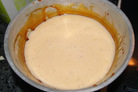 Flan de Platano en olla