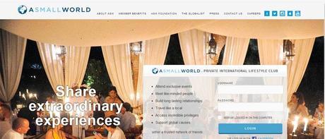 8 redes sociales o cómo sorprender a tus colegas A small world, red social para la jet set