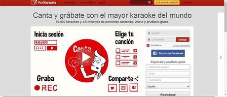 8 redes sociales o cómo sorprender a tus colegas Red Karaoke, red social para amantes de la canción