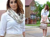 Look day: Pastels White Flats