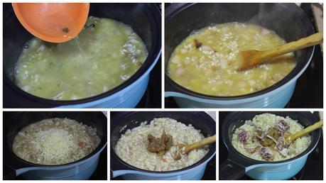 Un sabrosísimo Risotto de calamares. Receta