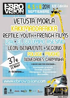 Ebrovisión 2014: Vetusta Morla, Reptile Youth, El Columpio Asesino y Novedades Carminha