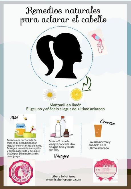 Remedios-naturales para aclarar el cabello