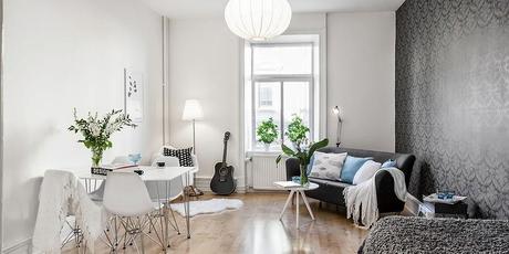 Un apartamento con típico estilo nórdico.