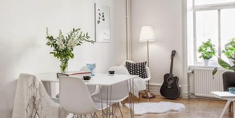 Un apartamento con típico estilo nórdico.