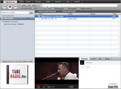 Tuberadio.fm convierte YouTube en un reproductor de Música.