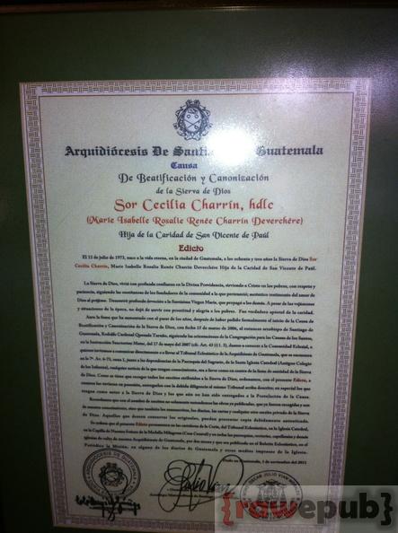 Edicto: Causa de Beatificación y Canonización de Sor Cecilia Charrín.