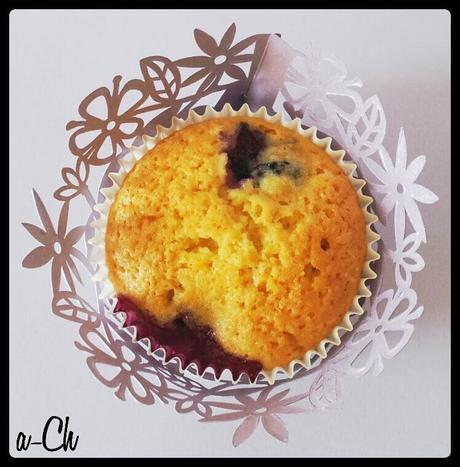 Cupcakes de arándanos con queso crema (IMPRESIONANTES, EN SERIO)