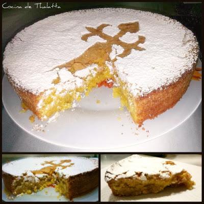 Tarta Santiago Casera