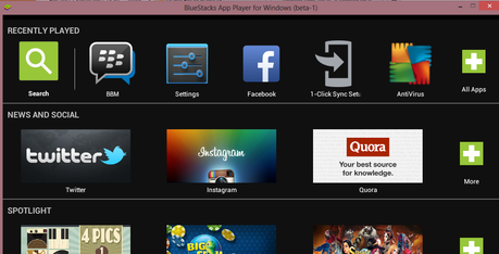Android para pc: BlueStacks