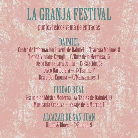 NUEVOS PUNTOS DE VENTA DE ENTRADAS PARA LA GRANJA FESTIVAL CON JERO ROMERO Y TULSA