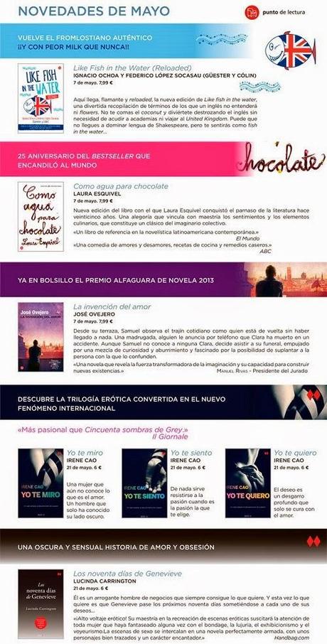 ~♥ Novedades Mayo # Punto de lectura # Circulo rojo #booket