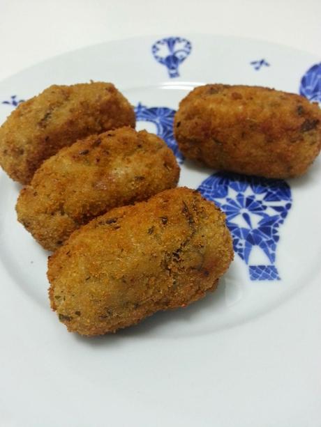 Croquetas Veganas de Hongos y Algas {masa en panificadora}