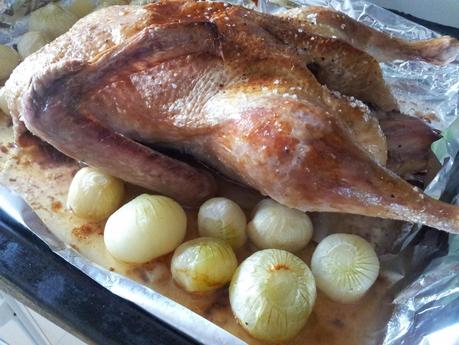 Pato al horno con verduras glaseadas