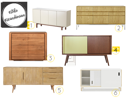 Muebles para guardar y embellecer: cómodas y aparadores.