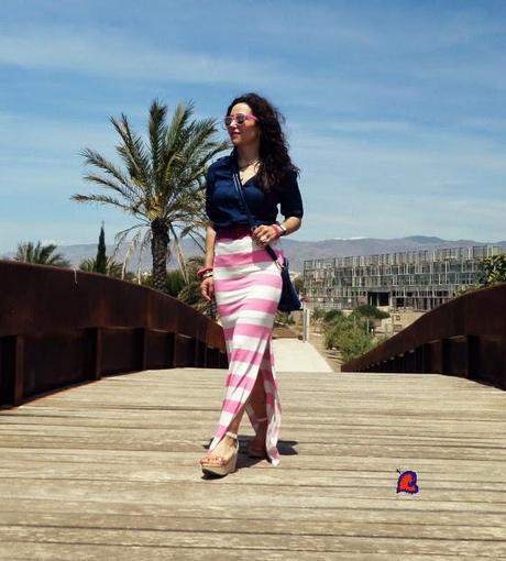 BolsoAzulFaldaRosa-BlueBagPinkSkirt-BleuSacRoseJupe