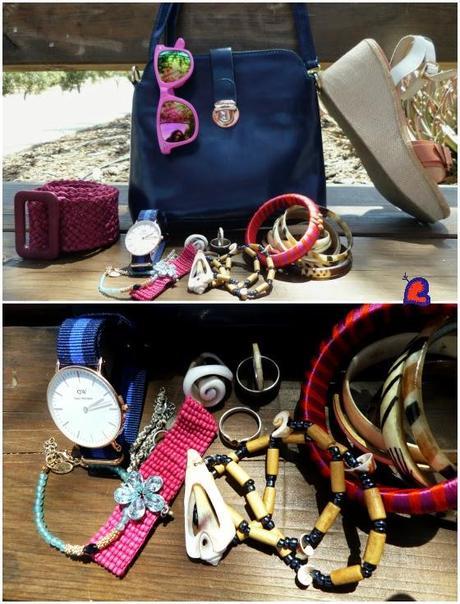 BolsoAzulFaldaRosa-BlueBagPinkSkirt-BleuSacRoseJupe