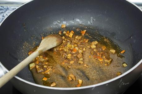 Cous cous agridulce indio al garam masala