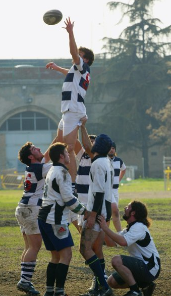 Carlos Martínez, capitán del equipo de rugby de CCINF