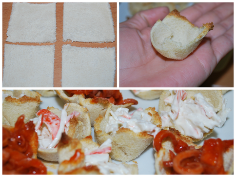 Mini cestitas de pan de molde y ganador del sorteo