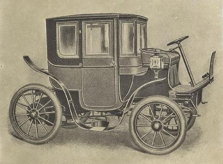 Un viejo automóvil eléctrico