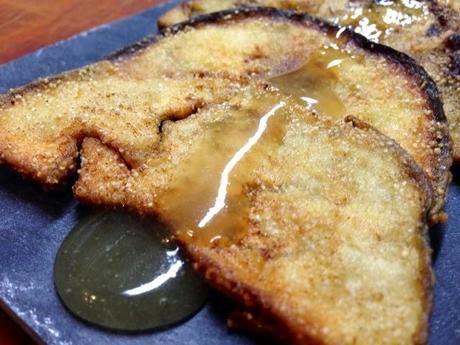Berenjenas fritas.