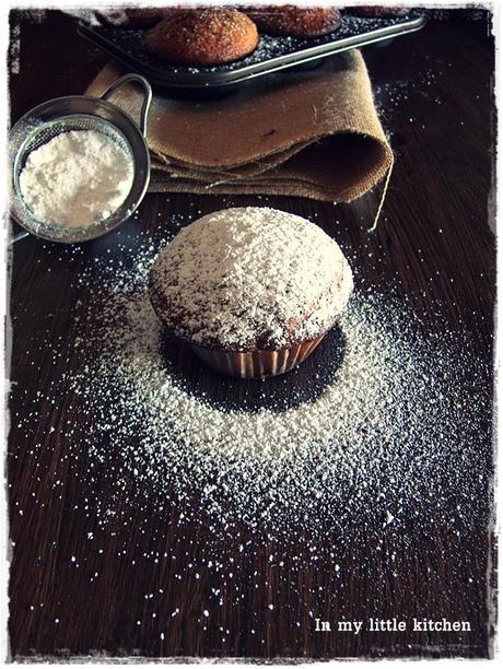 Magdalenas de frambuesa y naranja