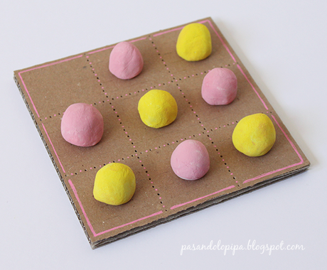 pasandolopipa | tablero de tres en raya DiY