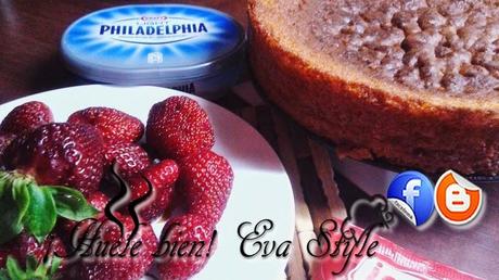 Tarta de fresas y queso