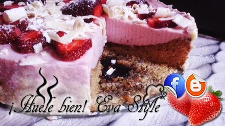 Tarta de fresas y queso