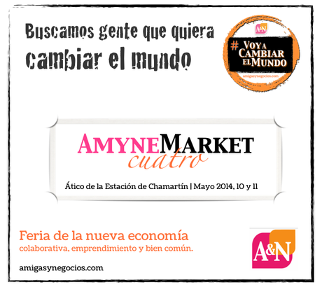 Amyne Market 4. La Feria de la nueva economía colaborativa, emprendimiento y bien común.