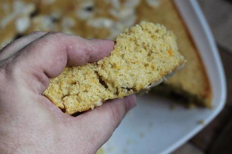 Bizcocho esponjoso de calabaza, pasas y almendras. Receta