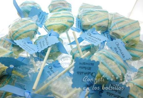 Cakepops para el bautizo de Chemita