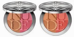 Sombras de ojos, Dior, rosas, naturales