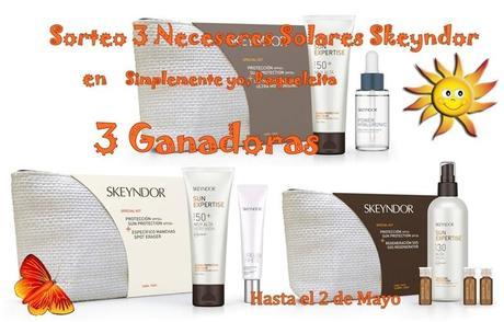 Ganadoras de los 3 Neceseres Solares de Skeyndor