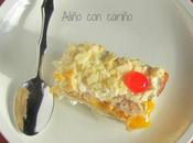 Falso tiramisú melocotón