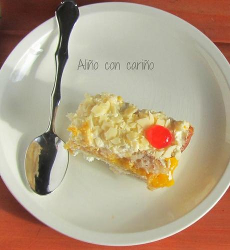 FALSO TIRAMISÚ DE MELOCOTÓN