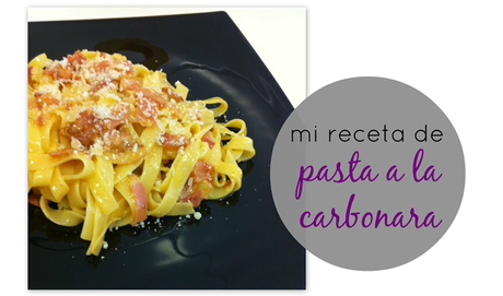receta: mis tallarines a la carbonara