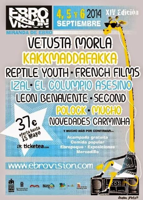 Ebrovisión 2014 Confirma a Vetusta Morla, Novedades Carminha, Reptile Youth y El Columpio Asesino