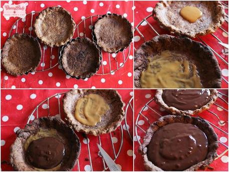 Tartaletas de chocolate y praliné! / Chocolate praline tart!