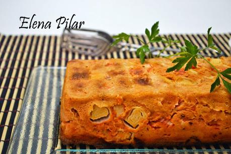 Pastel de palitos de surimi o bocas de mar