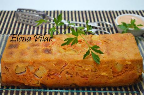 Pastel de palitos de surimi o bocas de mar